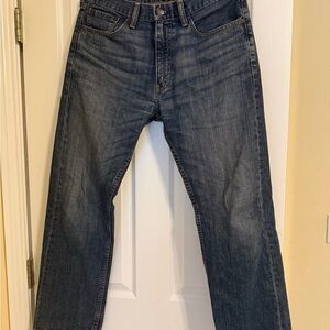 2 Levi's Dark Blue Straight Jeans